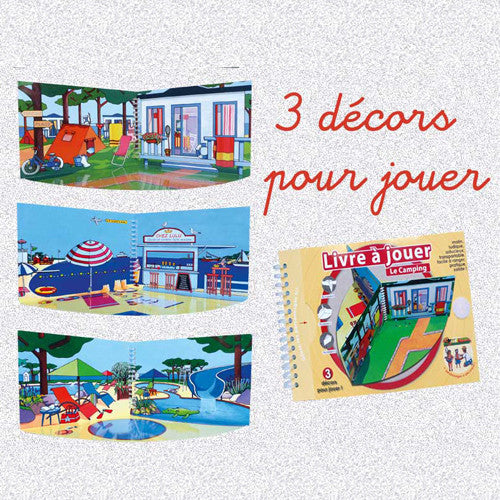 Livre à jouer Le Camping - Made in France - Mademoiselle cartonne