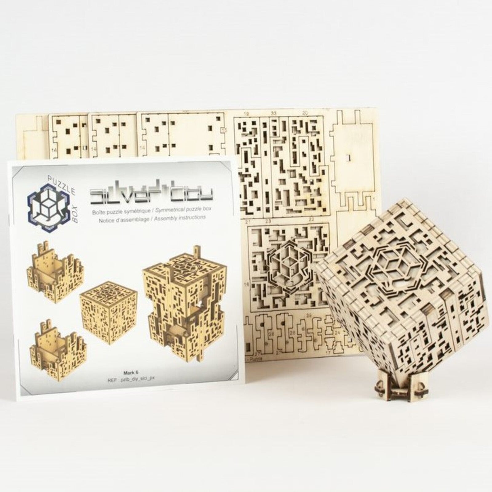 Silver City Puzzle box kit - Made in France - NKD Puzzle