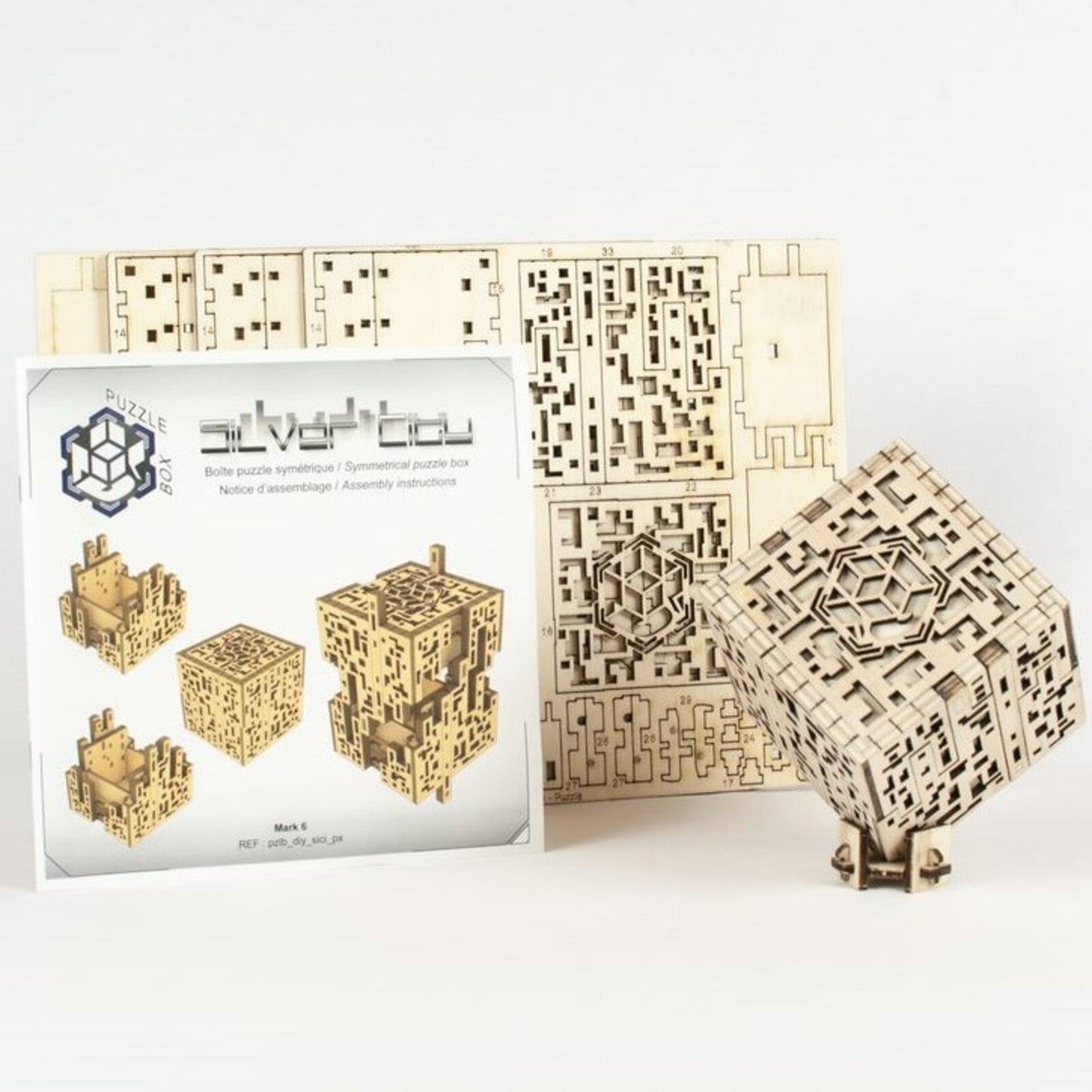 Silver City Puzzle box kit - Made in France - NKD Puzzle