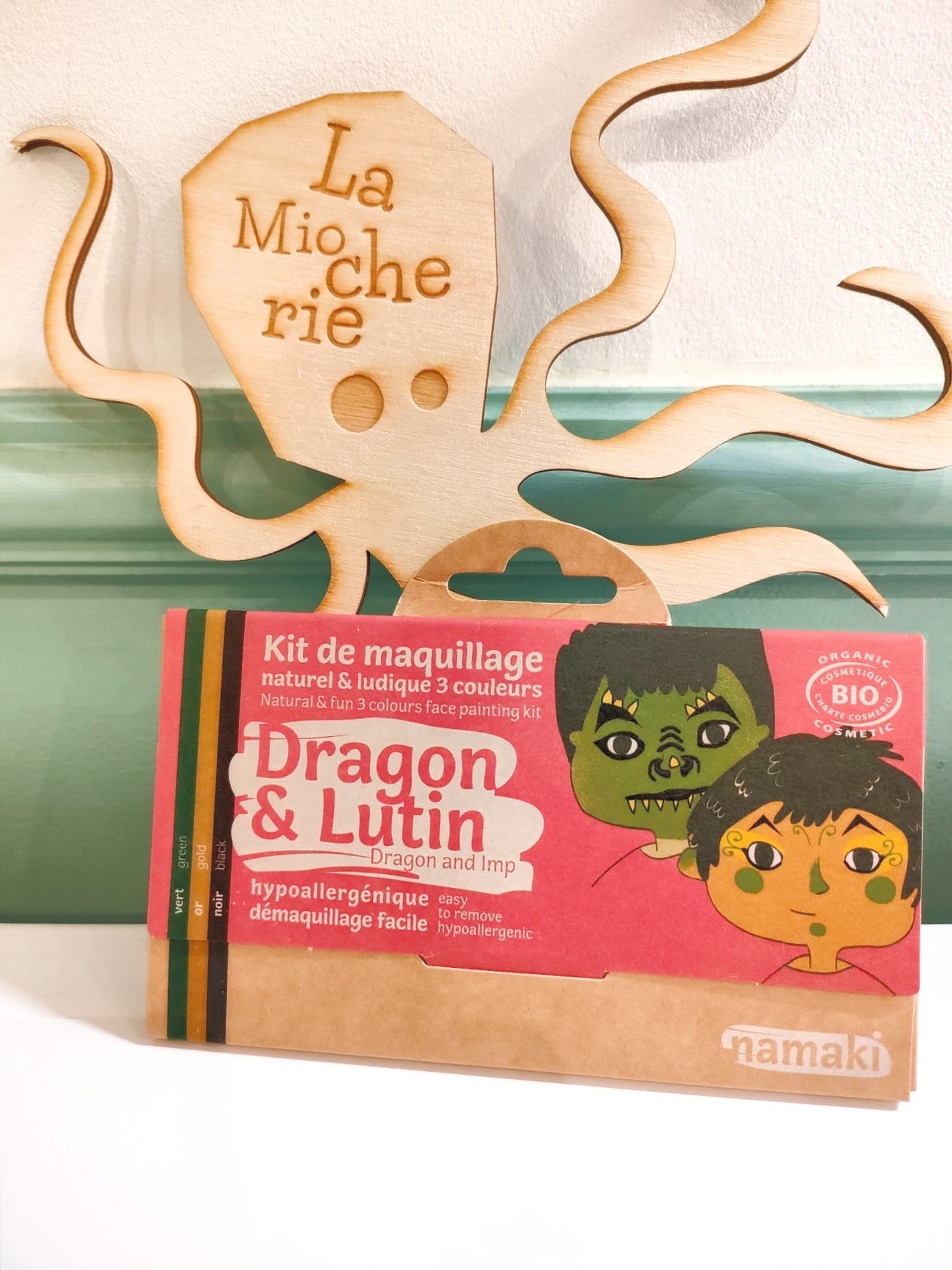 Kit maquillage BIO  3 couleurs dragon et lutin - Namaki -