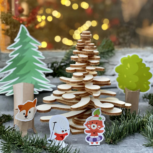 Le kit forêt : fabrique ton arbre de Noël - Made in France - Botaki