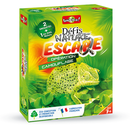 Opération Camouflage - Un jeu d'enquête Défis Nature à faire à la maison