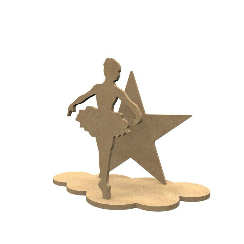 Déco 3D en bois La danseuse étoile - Made in France