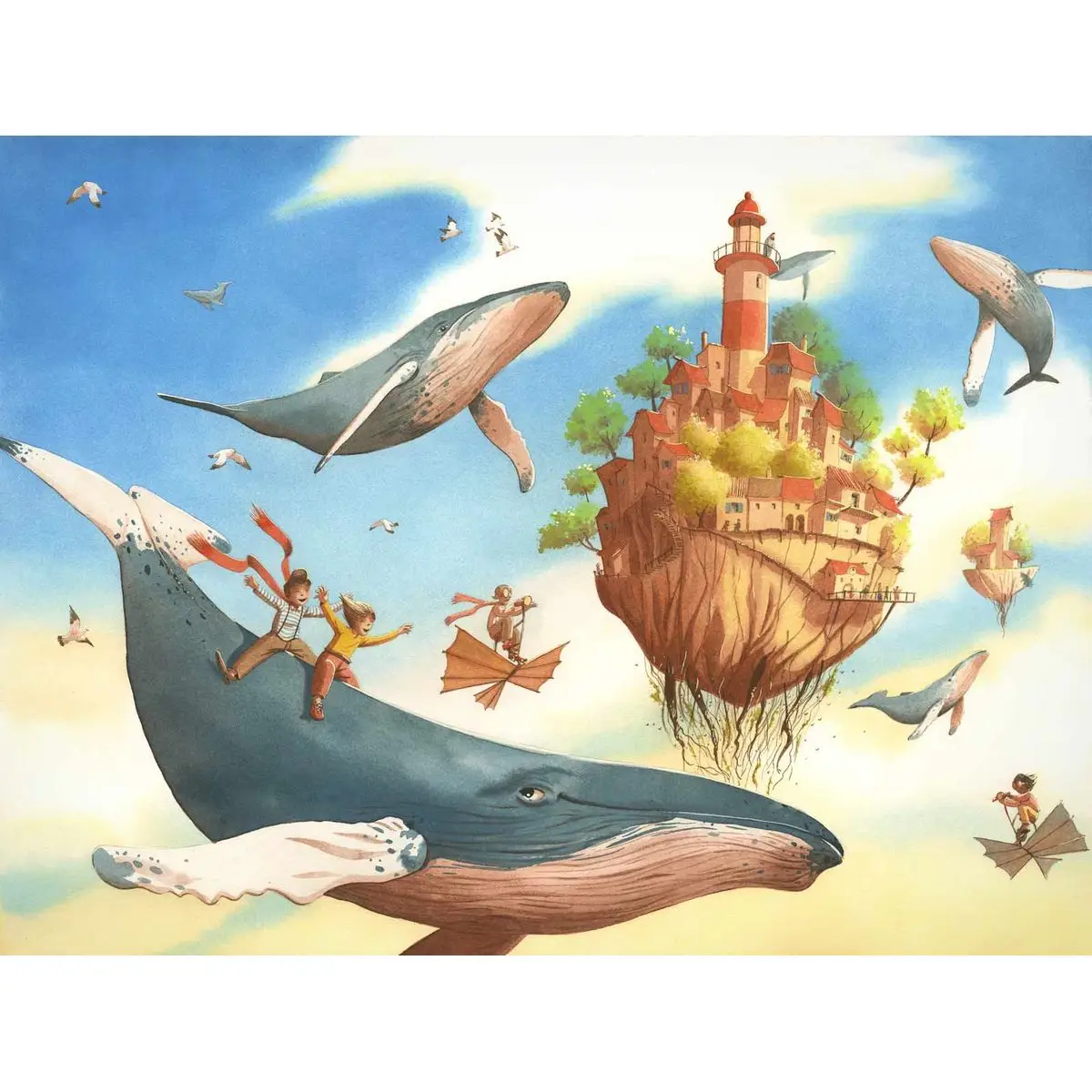 50 piece wooden puzzle Odysée Fantastique - Made in France - Michèle Wilson