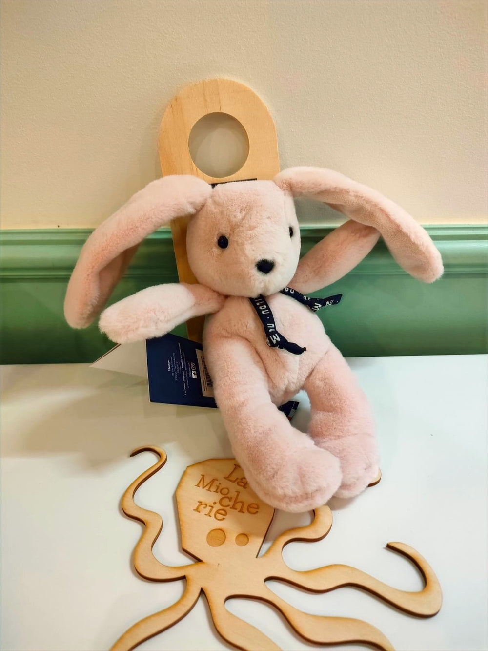 Peluche Lapin dorlotin Pantin - Made in France - Maïlou Tradition -