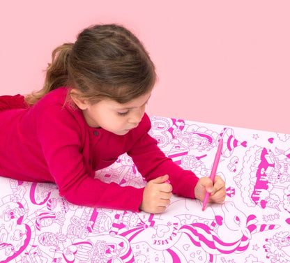 Poster Giant coloring Lily - Made in France - Omy