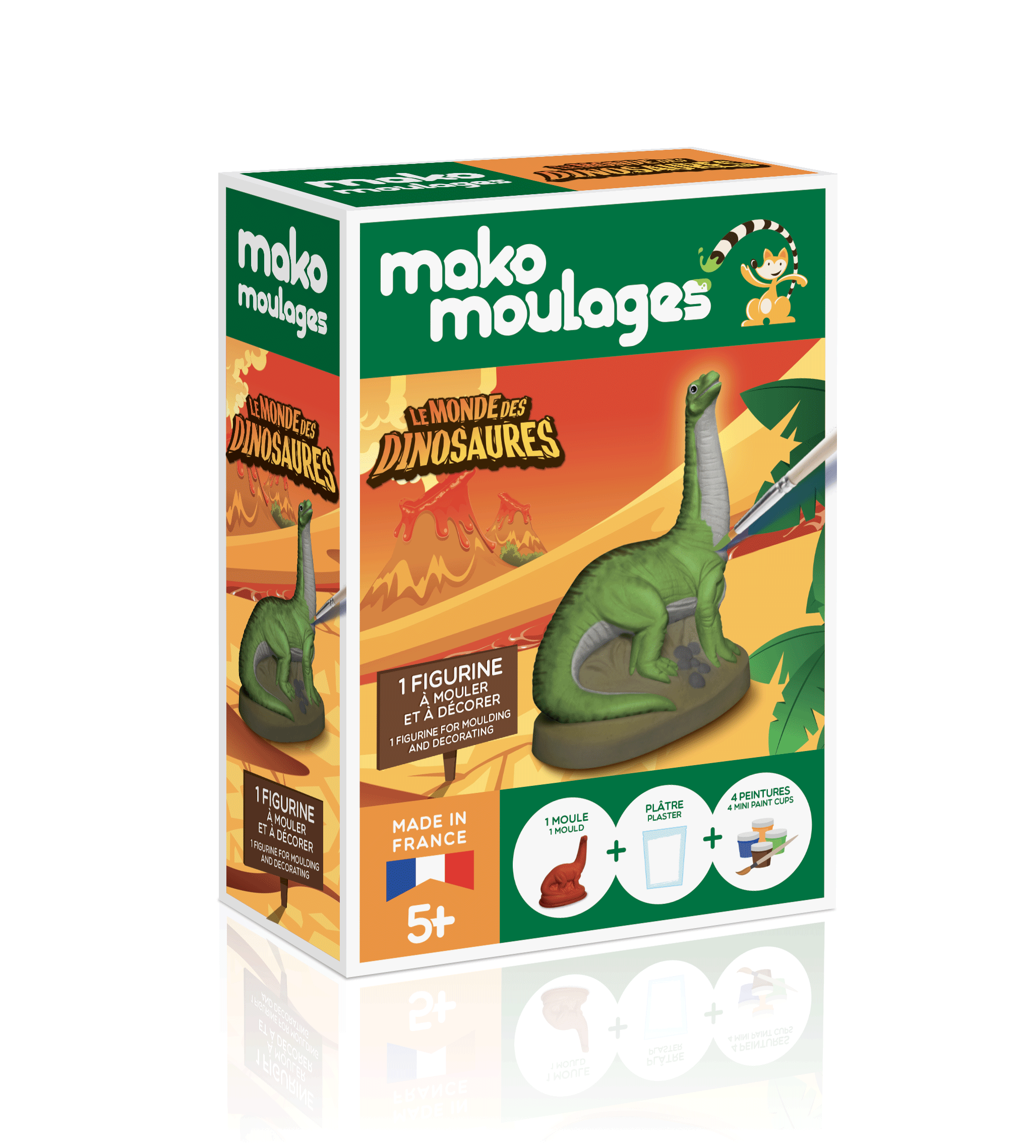 Kit le Monde des Dinosaures Diplodocus - Made in France - Mako Moulages