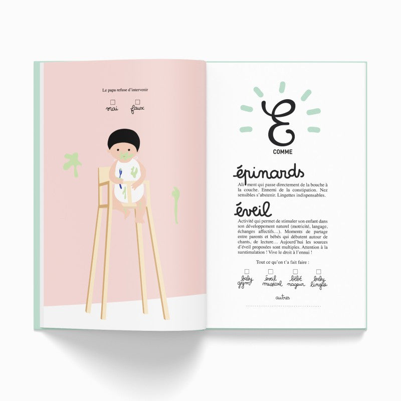 Book to fill in Your first year from A to Z - Printed in Belgium - Minus éditions