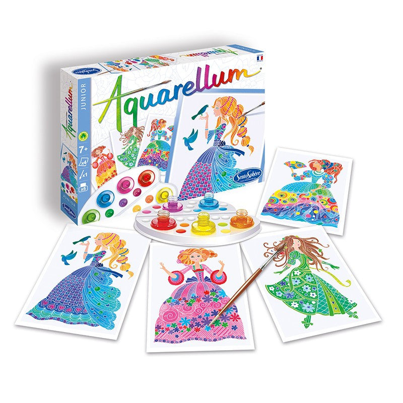 Aquarellum Junior Princesses fleurs - Made in France - Sentosphère