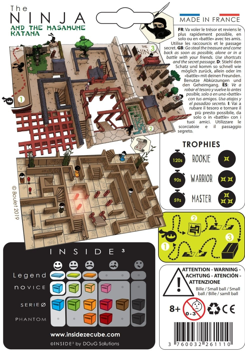 Casse tête Legend The Ninja - Labyrinthe de poche niveau 2