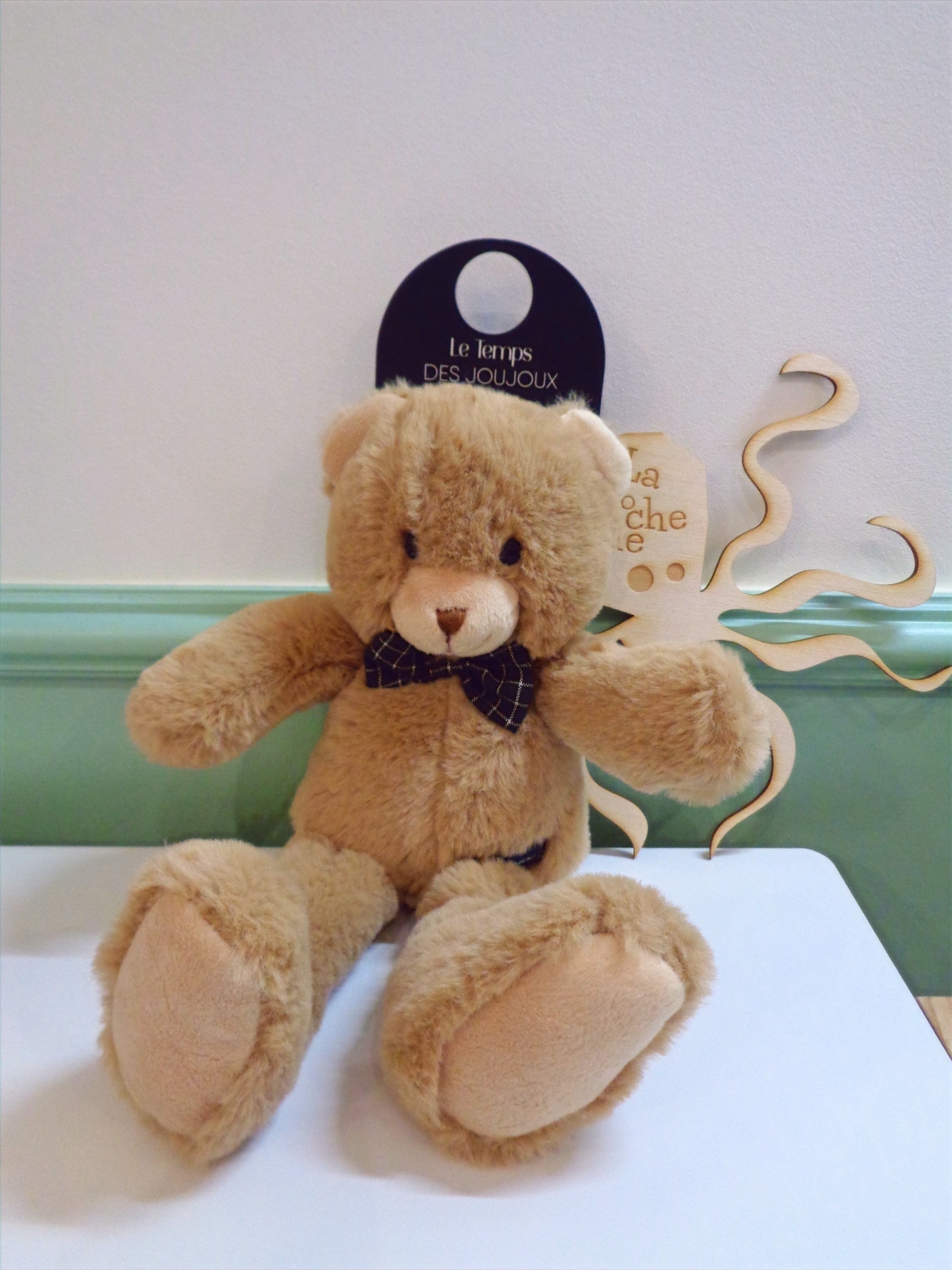 Peluche Nougat l'ours brun - Un classique Made in France