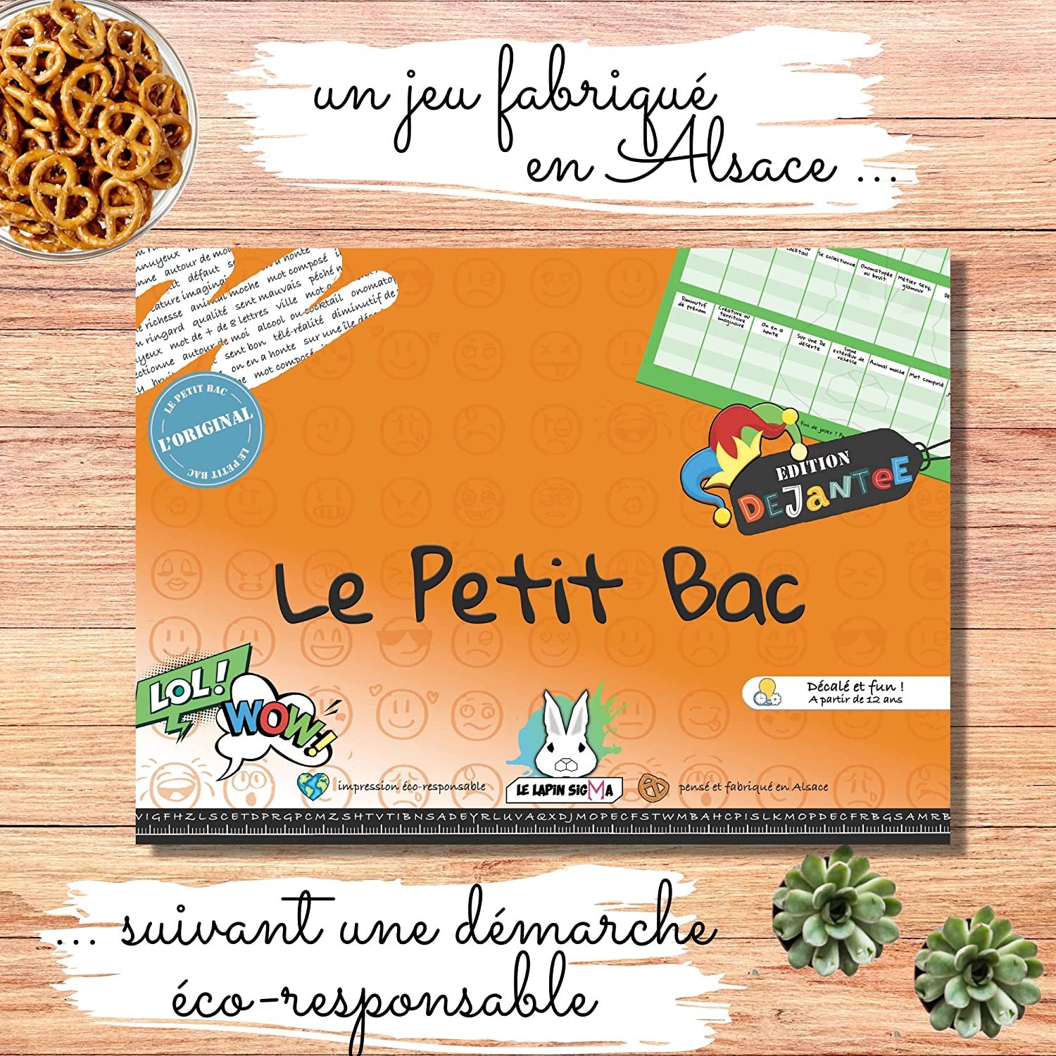 Le petit Bac Crazy version - Made in France - The Sigma Rabbit
