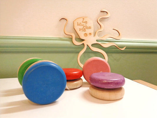 Yoyo bombé en bois - Fabrication Jura