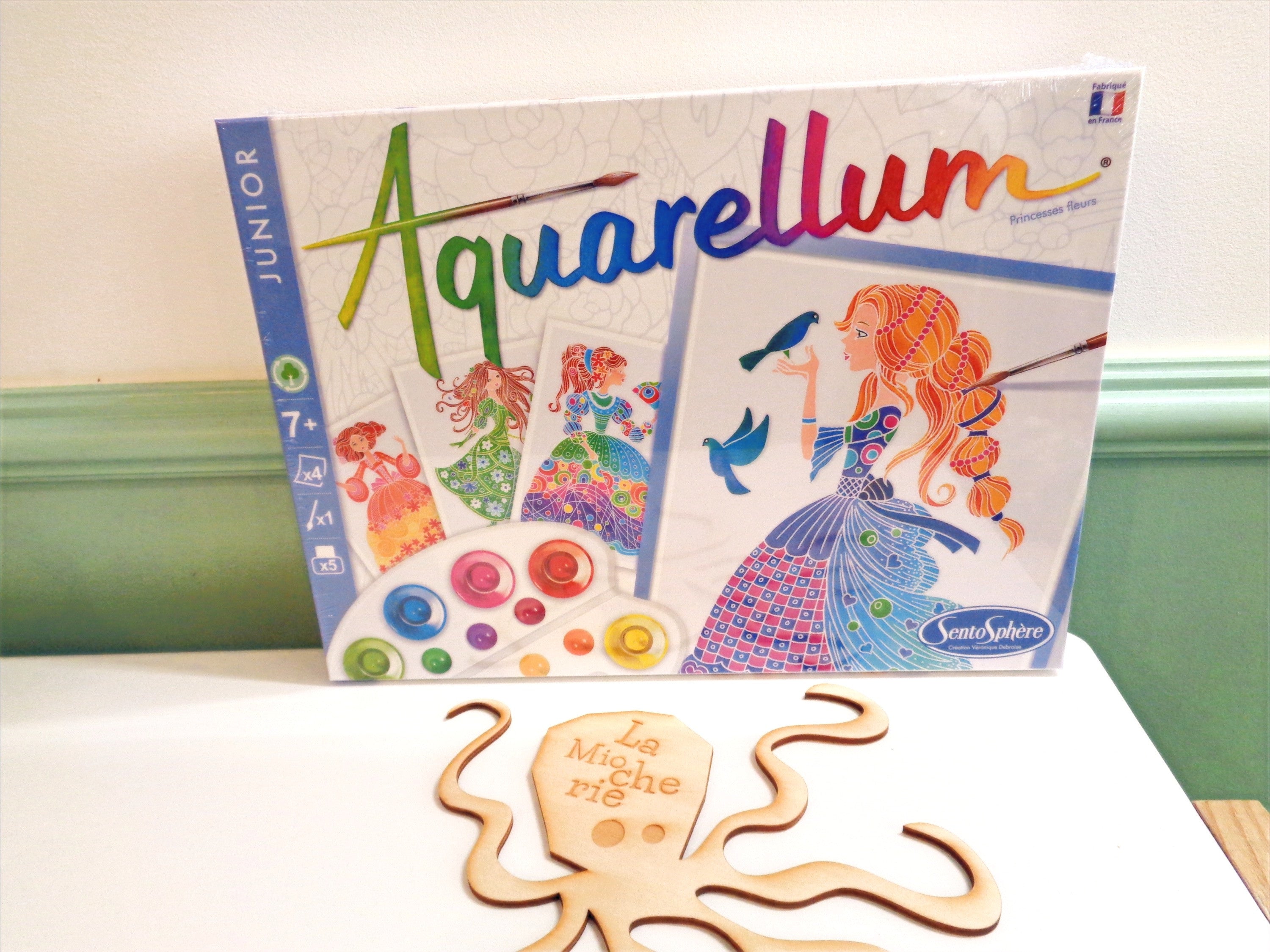 Aquarellum Junior Princesses fleurs - Made in France - Sentosphère