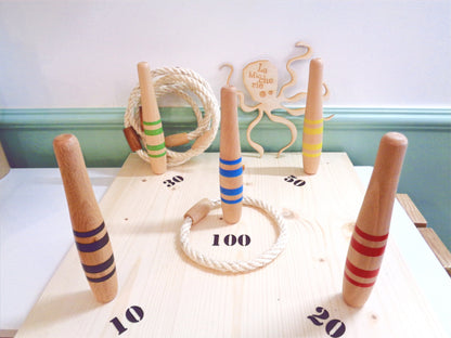 Jeu du lancer d'anneaux traditionnel 