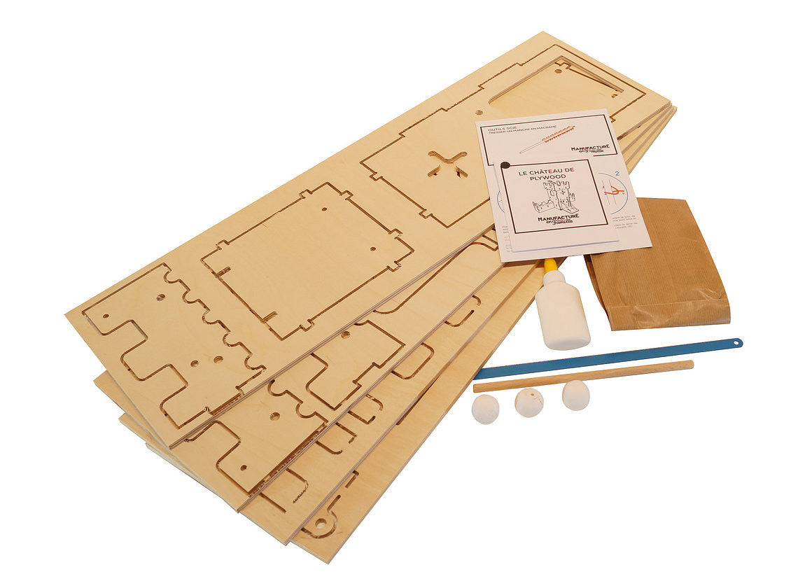 éléments kit chateau en bois a fabriquer