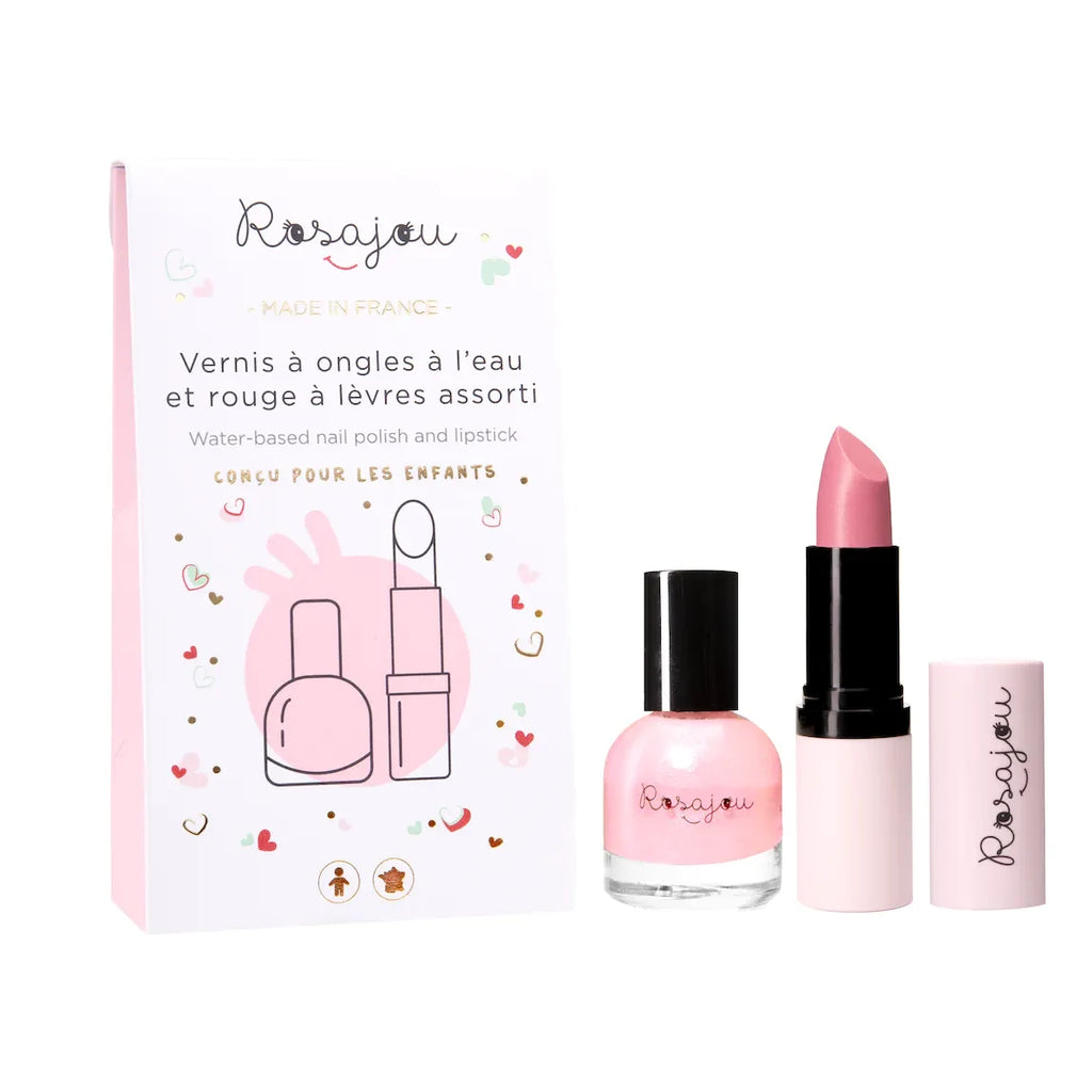 Kit rouge à lèvre et vernis à ongles enfant - teinte au choix - Made in France