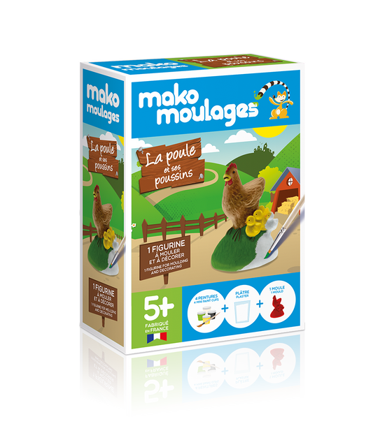 Kit la Poule et ses Poussins - Made in France - Mako Moulages