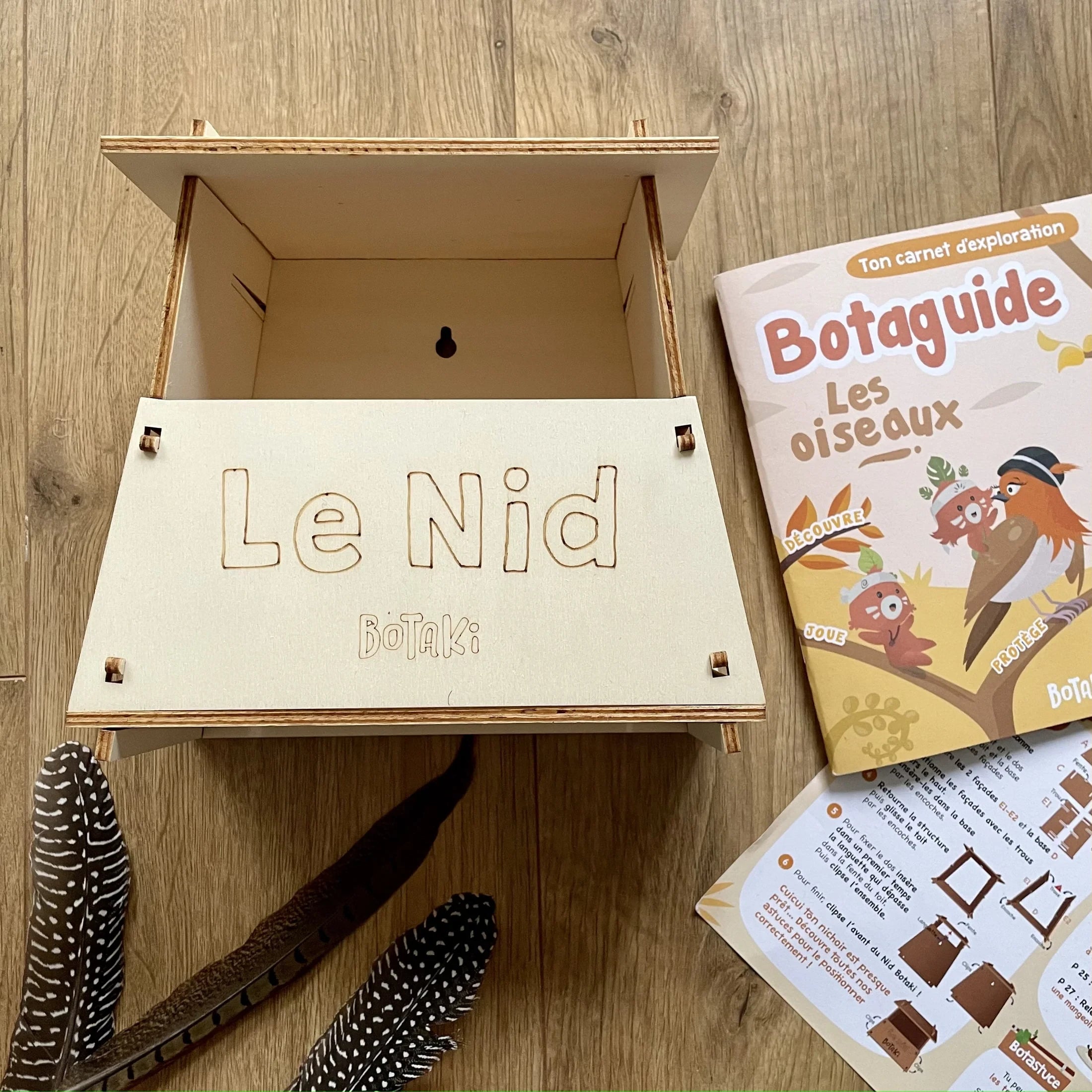 Le kit Oiseaux nichoir en bois  Made in France - Botaki