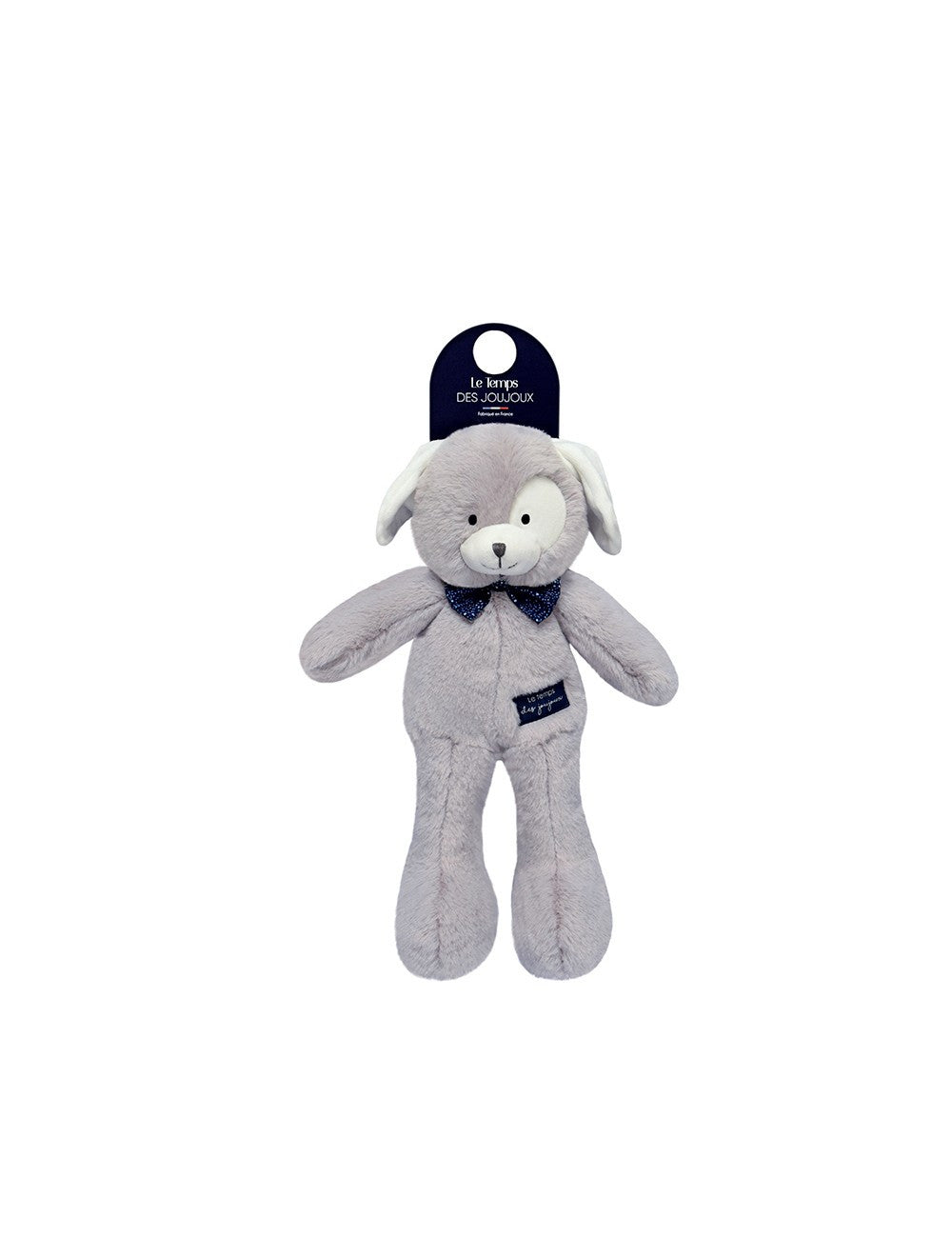 Peluche Grisou le chien Gris - un ami Made in France