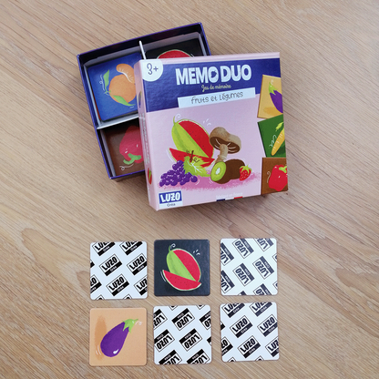 Memory game "Mémo duo" - Made in France - Luzo Créa