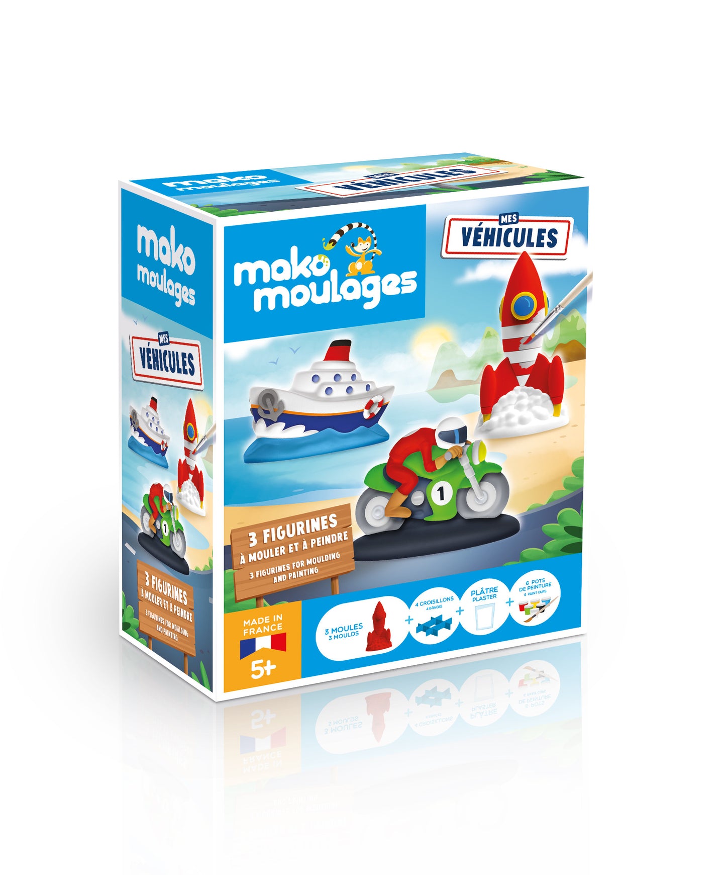Coffret Mako Moulages - 3 Véhicules - Made in France