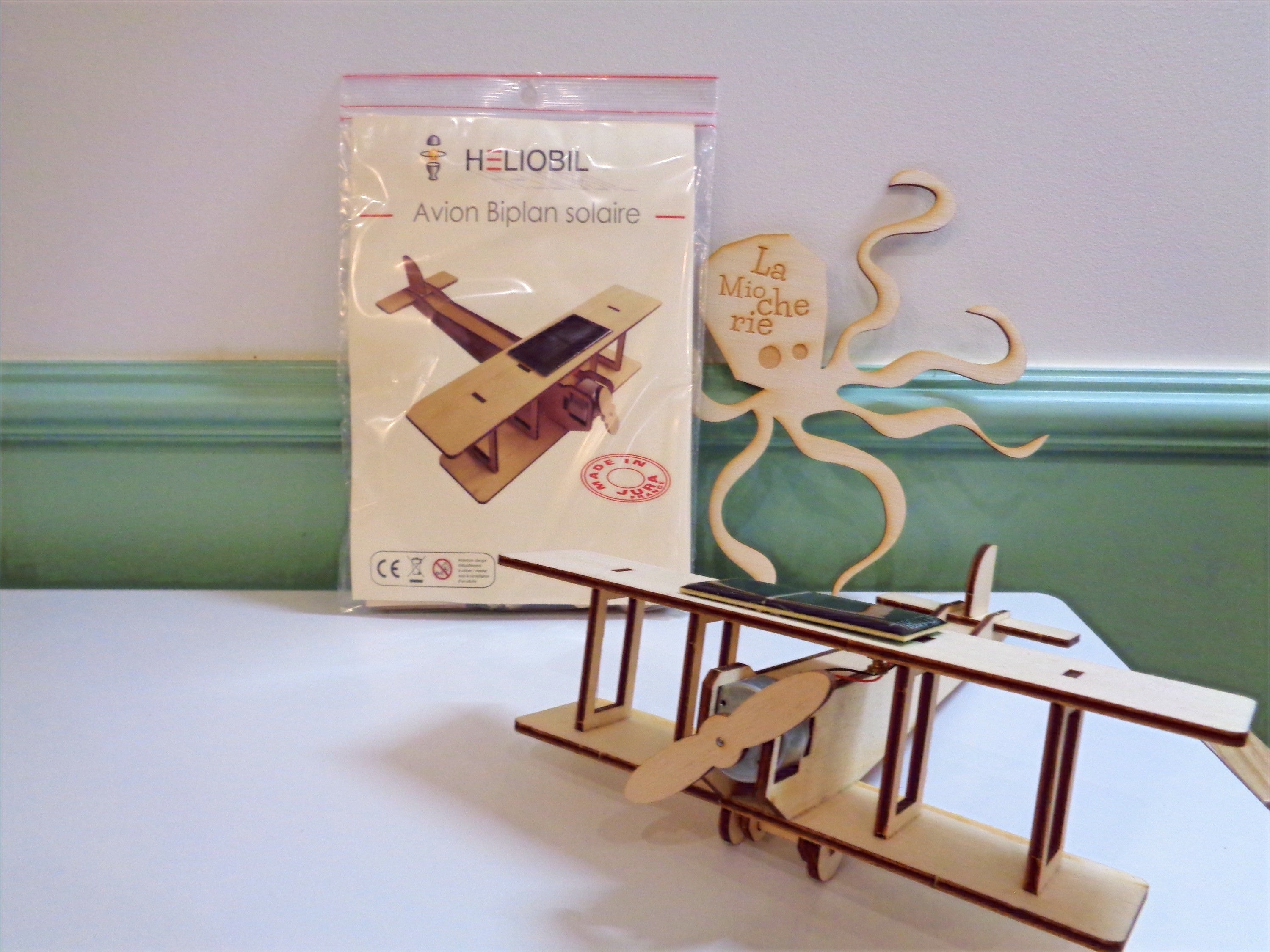 Maquette solaire en bois Le Biplan - Made in France