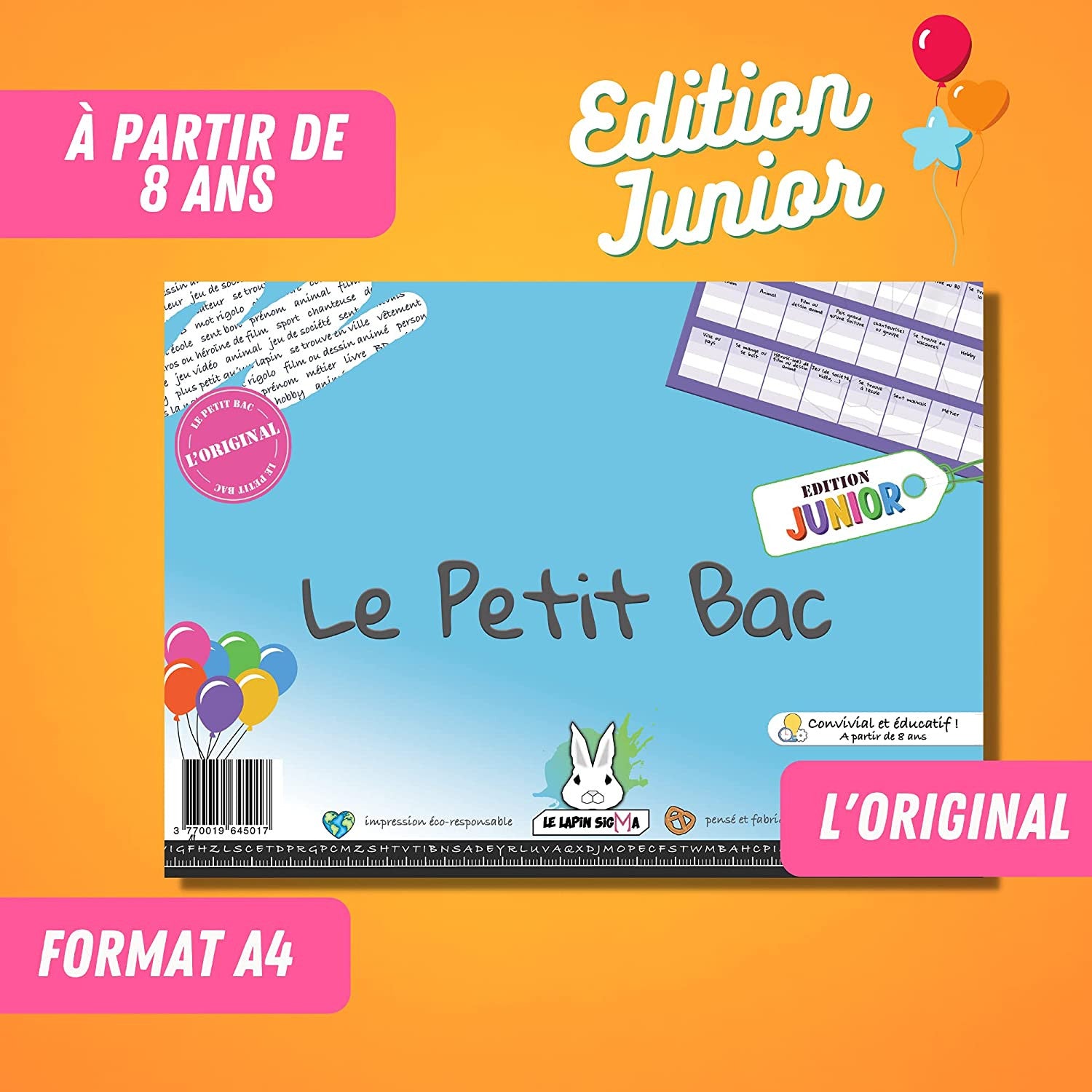 Le petit Bac édition Junior - Made in France