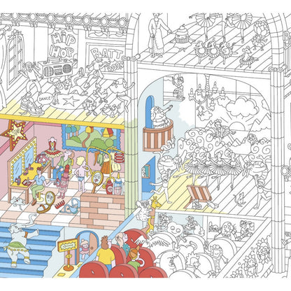 Poster Coloriage géant Danse - Made in France