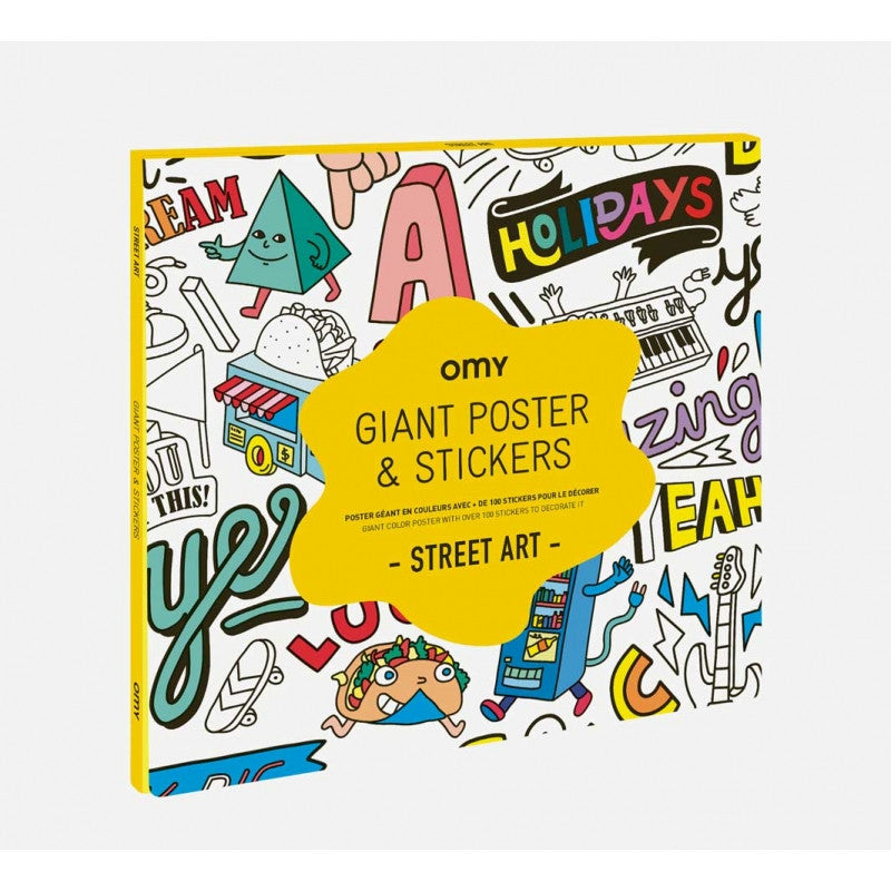 Poster géant et stickers Street Art - Made in France - Omy