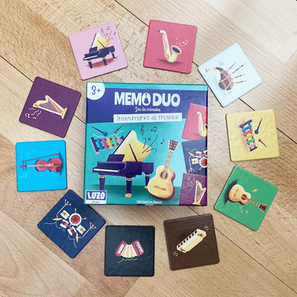 Memory game "Mémo duo" - Made in France - Luzo Créa