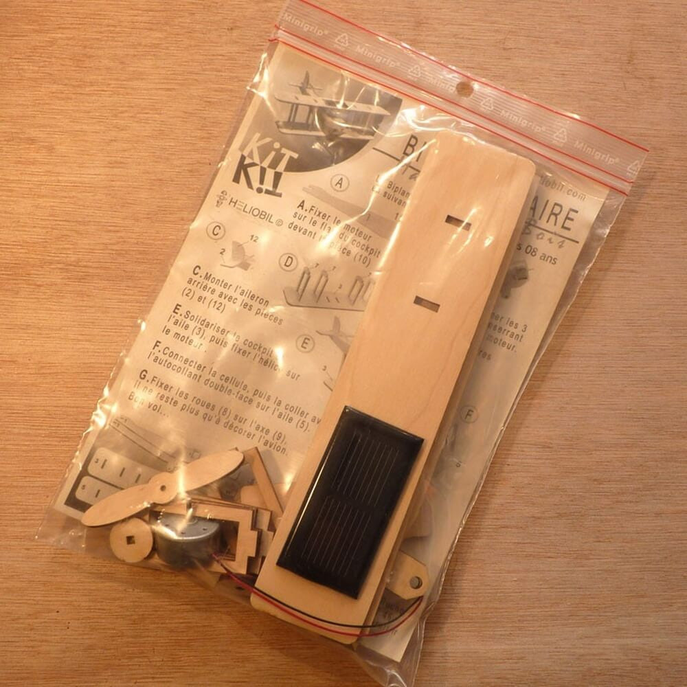 Wooden solar model Le Biplan - Made in France