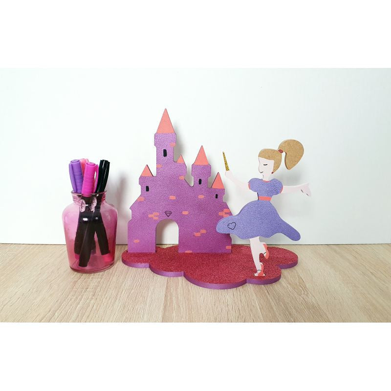 The fairy and her castle 3d Deco kit - Gomille