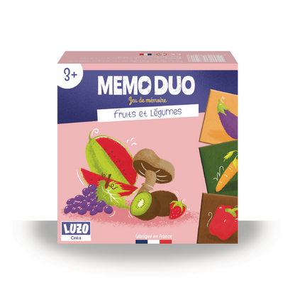 Memory game "Mémo duo" - Made in France - Luzo Créa