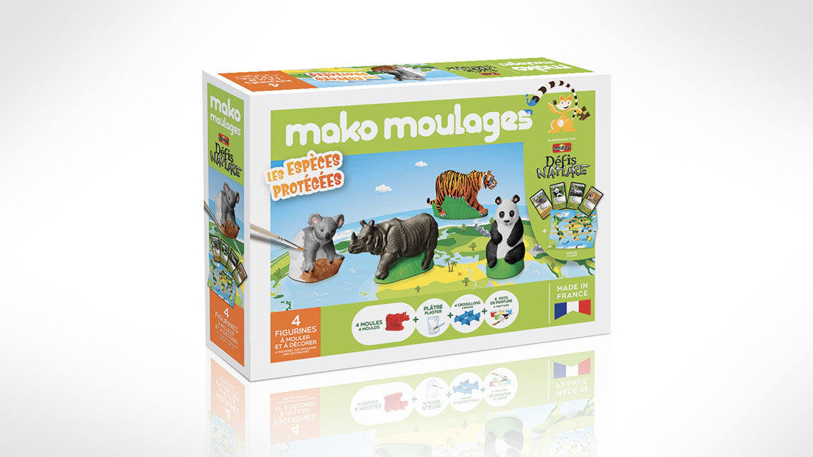 Grand coffret Les espèces protégées - Made in France - Mako Moulages