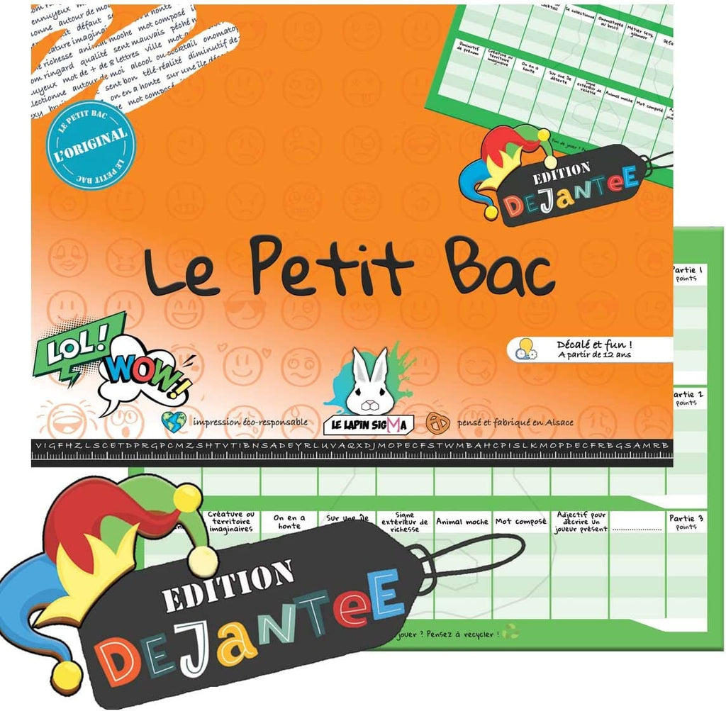 Le petit Bac version Déjantée - Made in France