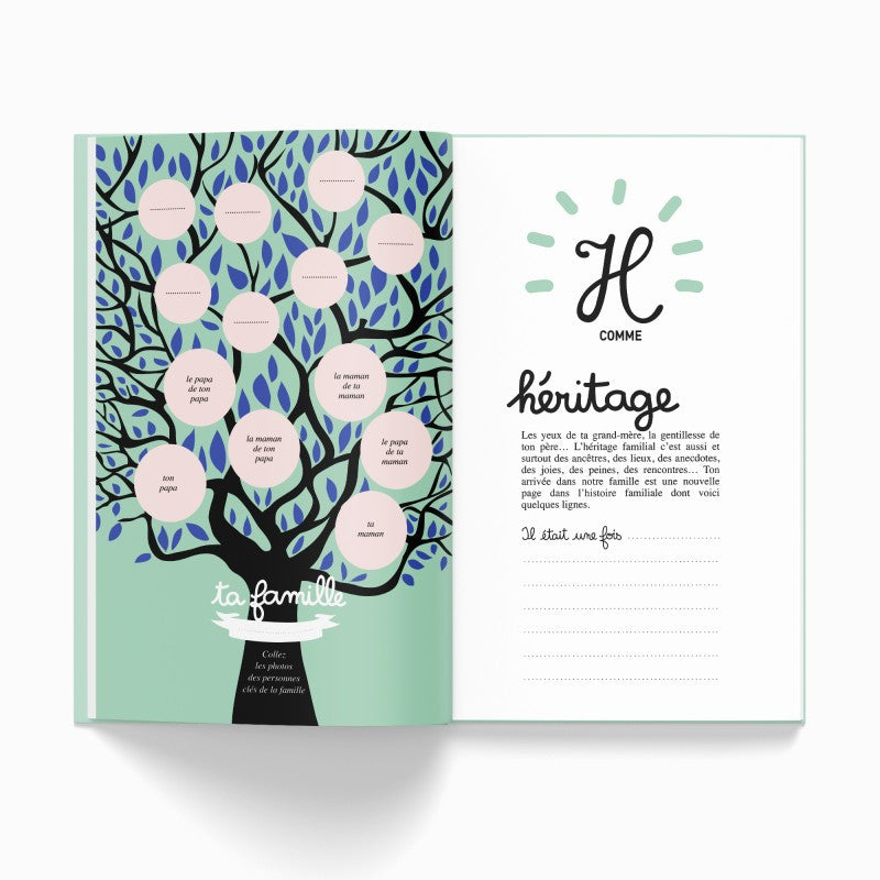 Book to fill in Your first year from A to Z - Printed in Belgium - Minus éditions