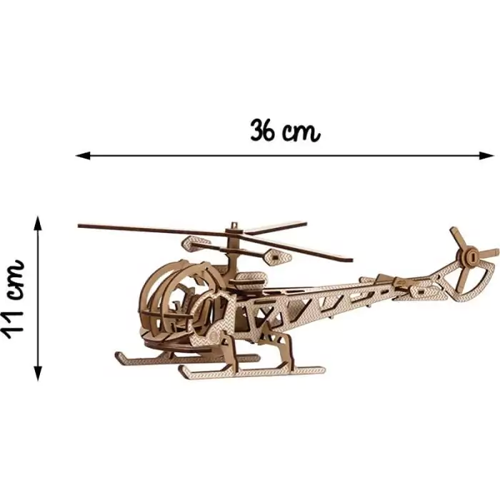 La maquette L'Hélicoptère jaune - Made in France - Kelpi