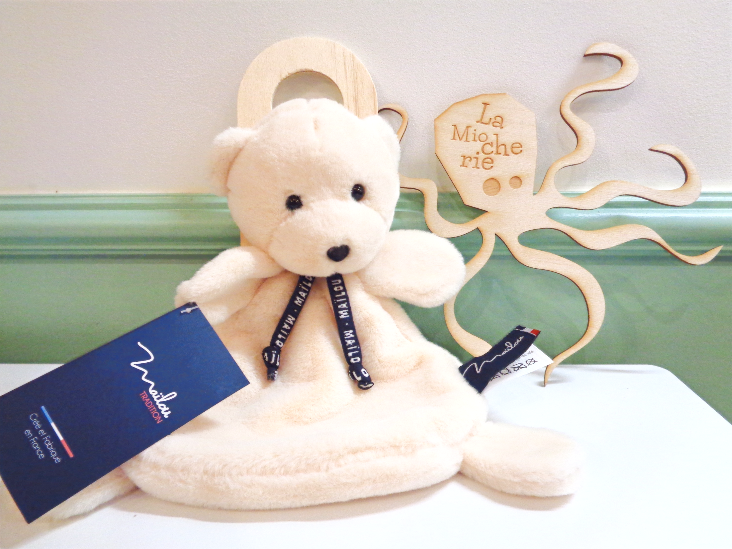 The Dorlotin Bear Doudou Made in France from Mailou Tradition